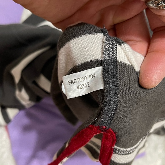 EUC Men’s Size Small EXPRESS Classic Polo Striped Polo Shirt 100% Cotton In Grey - Picture 6 of 9